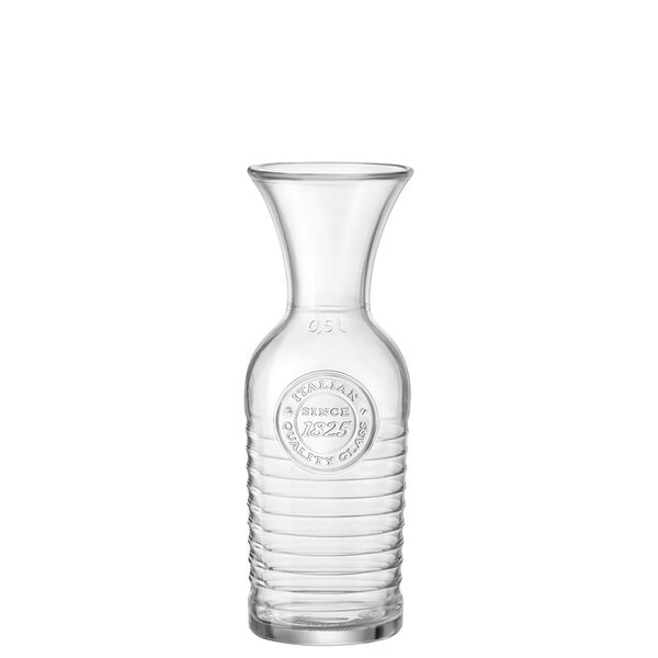 Bormioli, Officina 1825 - Karaffe m. Füllstrich 0.50 ltr. |-|, 22,7 cm/ 0,63 ltr.