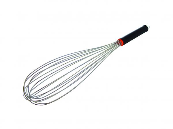 Schneebesen 24 Drähte Edelstahl, 450 mm, Griff Nylon PP schwarz