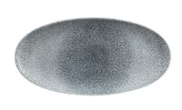 Churchill, Raku : Topaz Blue - Chefs Platte oval, 34,7 x 17,3 cm Churchill, Raku : Topaz Blue - Chefs Platte oval, 34,7 x 17,3 cm