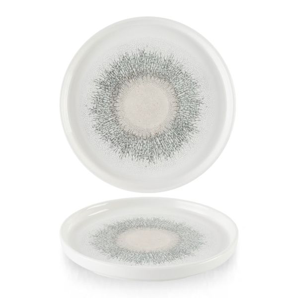 Churchill, Fusion : Agate Grey - Teller flach m. erhöhten Rand, 26 x 2 cm