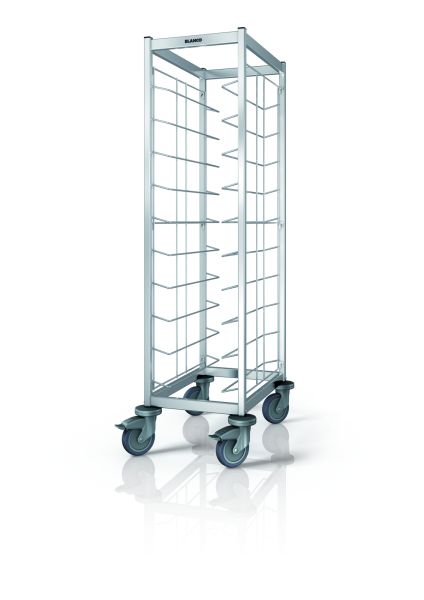 Tablett-Abräumwagen TAW 10 GN, Kap.: 10 GN-Tabletts (530 x 325 mm), Trgf.: max 150 kg, LxBxH: 46,8 x 67,3 x 155 cm