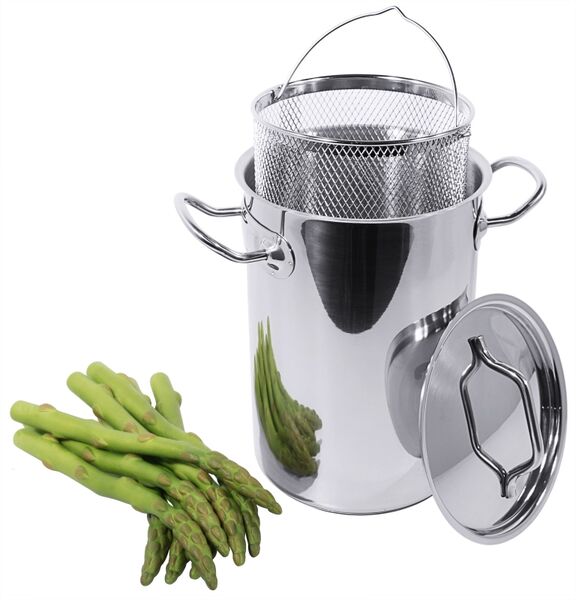 Spargeltopf hoch, Serie 2200, l: 5,5 ltr., D: 16 cm, H: 29,5 cm