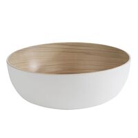 Schale FRIDA, D: 30 cm, H: 9,5 cm, Melamin, innen: Holzoptik Schale FRIDA, D: 30 cm, H: 9,5 cm, Melamin, innen: Holzoptik