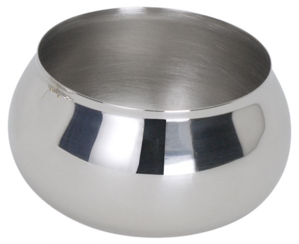 Zuckerdose ohne Griffe, Edelstahl, I: 0,25 ltr., D: 9 cm, H: 5 cm