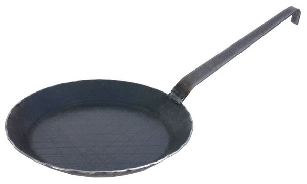 Brat-, Servier- Eisenpfanne flach, D: 45 cm, H: 3,5 cm