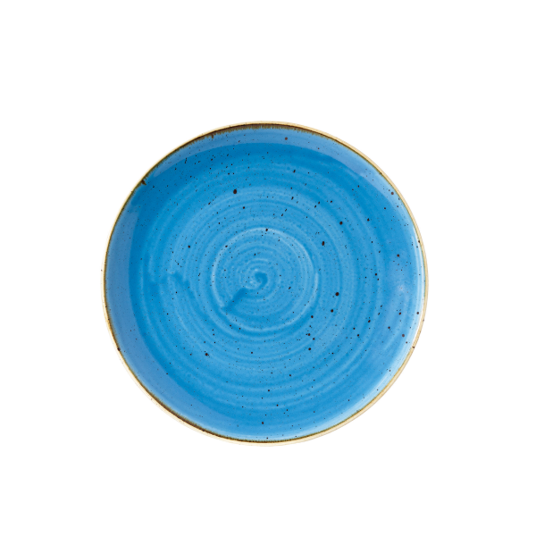 Churchill, Stonecast : Cornflower Blue - Teller flach Coup, 16,5 cm