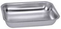 Schale rechteckig, EdSt. 18/10, seidenmatt poliert, 24 x 17 x 4 cm, I: 1,2 ltr. Schale rechteckig, EdSt. 18/10, seidenmatt poliert, 24 x 17 x 4 cm, I: 1,2 ltr.