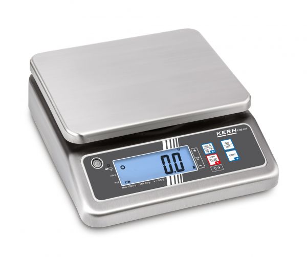 Tischwaage, WP: 248 x 198 mm, max. 1500 g; e= 0,5 g; d = 0,5 g