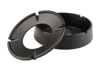 Wind-Aschenbecher XL D: 14,5 cm, H: 4,5 cm, Melamin, schwarz Wind-Aschenbecher XL D: 14,5 cm, H: 4,5 cm, Melamin, schwarz