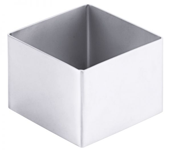 Schaumspeisenform, quadratisch, EdSt., 6 x 6 cm, H: 4,5 cm