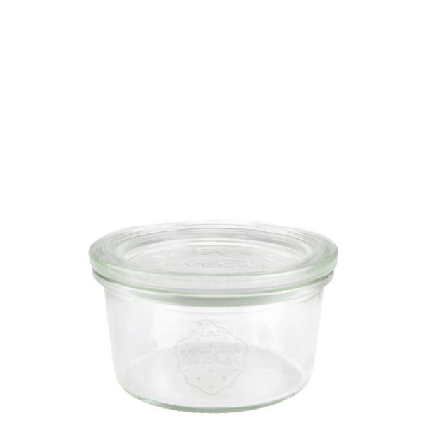 WECK Sturzglas m. Glasdeckel, Inhalt: 165 ml, H: 47 mm, D: 80 mm