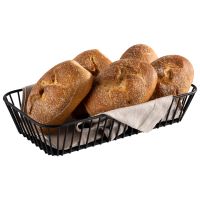 Vorschau: GN 1/3 Korb URBAN, Metall, 32,5 x 17,6 cm, H: 7,5 cm, Farbe: schwarz Vorschau: GN 1/3 Korb URBAN, Metall, 32,5 x 17,6 cm, H: 7,5 cm, Farbe: schwarz