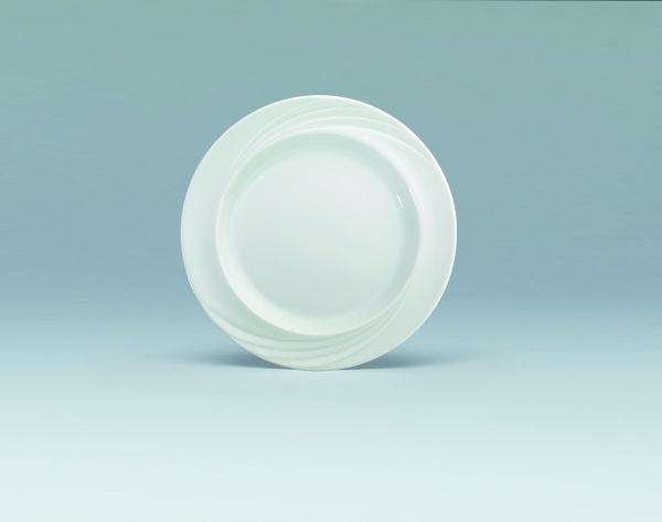 Bauscher Care, Donna Senior - Spezialteller flach Fahne, weiss, uni, 24 cm