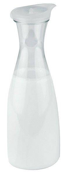 Kanne D: 11 cm, H: 30 cm, 1,6 ltr., hellblau, Karaffe aus PC, Schraubdeckel