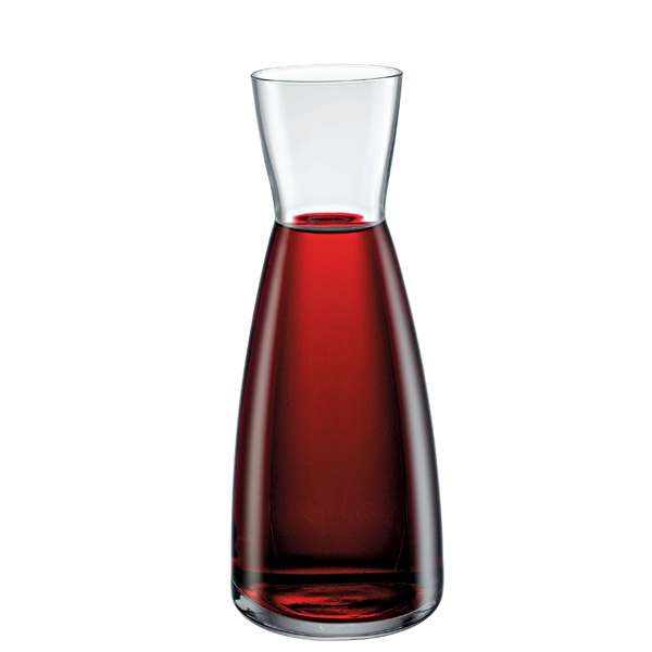 Karaffe Ypsilon Trasparente m. Füllstrich 1.00 ltr. |-|, Inhalt: 1125 ml, Höhe: 255 mm
