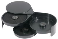 Salz-/ Zuckerumrander für Cocktailgläser, 3 Schalen, ABS-Kunststoff, B: 20 cm, H: 7 cm, D: 14 cm Salz-/ Zuckerumrander für Cocktailgläser, 3 Schalen, ABS-Kunststoff, B: 20 cm, H: 7 cm, D: 14 cm