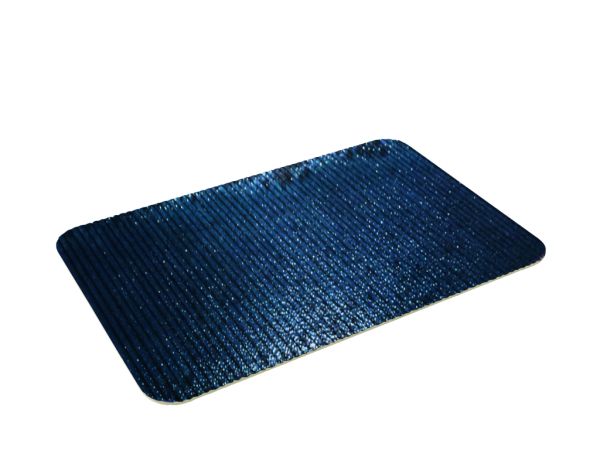 Playground, Steinzeug - NARA Schwarz : Relief- Platte eckig 30 x 18 cm