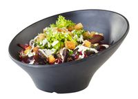 Schale ZEN D: 22,5 cm, H: 12,5 cm, 0,8 ltr., Melamin, schwarz, Steinoptik Schale ZEN D: 22,5 cm, H: 12,5 cm, 0,8 ltr., Melamin, schwarz, Steinoptik