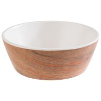 Schale CRAZY WOOD, Melamin, Holzoptik, D: 12,5 cm, H: 4,5 cm, I: 0,25 ltr. Schale CRAZY WOOD, Melamin, Holzoptik, D: 12,5 cm, H: 4,5 cm, I: 0,25 ltr.