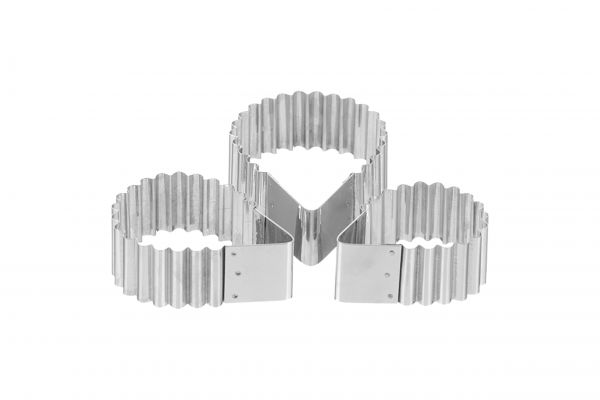 Ausstecher IGEL-Set, Edelstahl 67, 75, 90 mm, 30 mm hoch