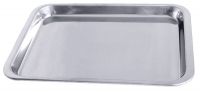Auslagetablett, rechteckig, gebogener Rand, Edelstahl, 22,5 x 16 x 1,3 cm Auslagetablett, rechteckig, gebogener Rand, Edelstahl, 22,5 x 16 x 1,3 cm