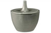 Seltmann Weiden, Beat : Perlgrau - Zuckerdose mit Relief, 0,27 ltr. Seltmann Weiden, Beat : Perlgrau - Zuckerdose mit Relief, 0,27 ltr.