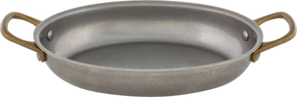 Playground, Edelstahl - SPOTLIGHTS : Pfännchen, oval, silberfarben, 19 x 14 cm/ 0,5 ltr.