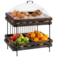 Vorschau: Buffetgestell für GN 1/1 oder GN 1/2, Metall schwarz, 49 x 38,5 x 48 cm Vorschau: Buffetgestell für GN 1/1 oder GN 1/2, Metall schwarz, 49 x 38,5 x 48 cm
