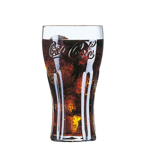 Coca-Cola Konturglas 46 cl Nr. FH46 m. Füllstrich 0,4 ltr. |-|, Inhalt: 460 ml, Höhe: 156 mm