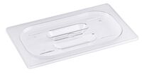 Auflagedeckel GN 1/4 zu Serie 8214, Griffmulde, Polycarbonat, 26,5 x 16,2 cm Auflagedeckel GN 1/4 zu Serie 8214, Griffmulde, Polycarbonat, 26,5 x 16,2 cm