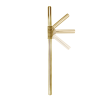 Vorschau: Biegsame Edelstahl- Trinkhalme (1 VE = 50 Stück), Farbe: gold, D: 9 mm, L: 15 cm Vorschau: Biegsame Edelstahl- Trinkhalme (1 VE = 50 Stück), Farbe: gold, D: 9 mm, L: 15 cm