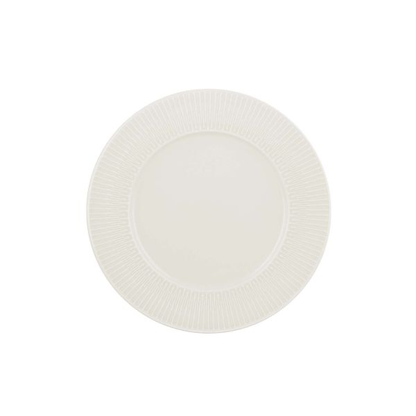 Schönwald, Vibes - Teller flach rund Fahne Relief, bonewhite, 21 cm