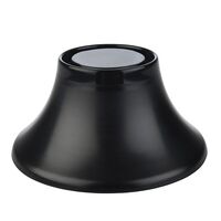 Ständer FRIDA, D: 16,5 cm, H: 8 cm, Melamin, schwarz, mit Antirutsch-Ring Ständer FRIDA, D: 16,5 cm, H: 8 cm, Melamin, schwarz, mit Antirutsch-Ring