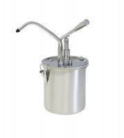 Hebel Dosier-, Saucenspender m. CNS-Behälter, 180 x 380 mm/ 3 ltr. Hebel Dosier-, Saucenspender m. CNS-Behälter, 180 x 380 mm/ 3 ltr.