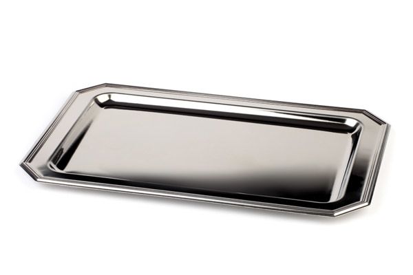 Tablett ELEGANCE, 48 x 30 cm, Edelstahl, rechteckig