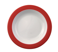 Eschenbach, Color - Suppen-, Pasta-, Salat-Teller, tief Fahne, weiss/ rot, 21,5 cm Eschenbach, Color - Suppen-, Pasta-, Salat-Teller, tief Fahne, weiss/ rot, 21,5 cm