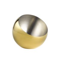 Schale SPHERE, Edelstahl 18/8, D: 16 cm, H: 15 cm, I: 0,8 ltr., innen: mattiert, aussen: goldfarben Schale SPHERE, Edelstahl 18/8, D: 16 cm, H: 15 cm, I: 0,8 ltr., innen: mattiert, aussen: goldfarben