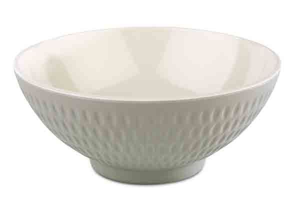 Schale ASIA PLUS D: 16 cm, H: 7 cm, 0,6 ltr., Melamin, außen: grau, matt