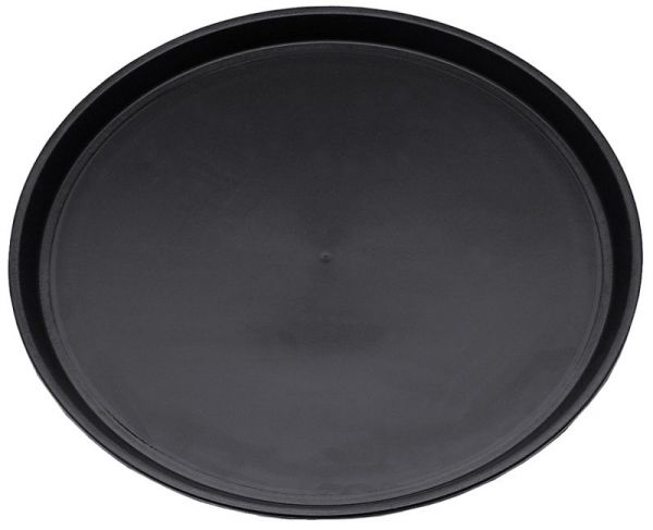 Bierglasträger, rutschfest, schwarzes Polyester, D: 36 cm, H: 4 cm
