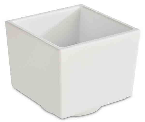 Bento Box ASIA PLUS 7,5 x 7,5 cm, H: 6,5 cm, 0,16 ltr., Melamin, außen: weiss, matt