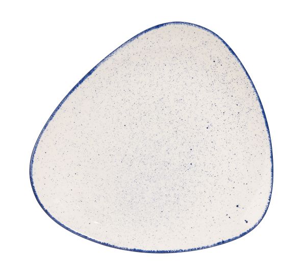 Churchill, Stonecast Hints : Indigo Blue - Teller flach dreieckig, 31,1 cm