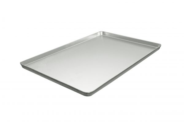 Ausstell-, Thekenbleche silber, Alu, gebeizt, 320 x 480 x 20 mm