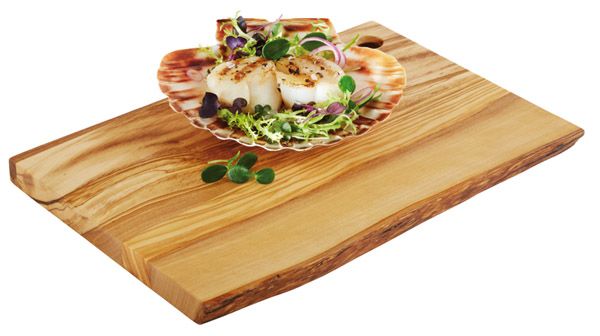 Servierbrett OLIVE, 25 x 17 cm, H: 1,5 cm, Olivenholz