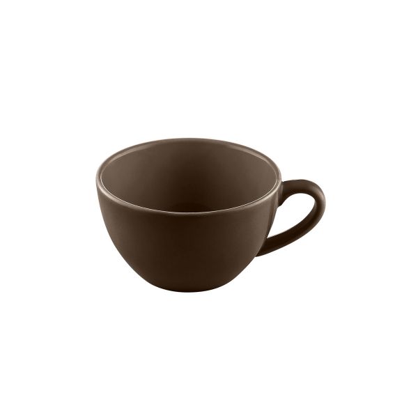 Bauscher, Sandstone : Dekor 700665 Dark Brown Uni - Kaffee-Obere nieder 0,18 ltr.