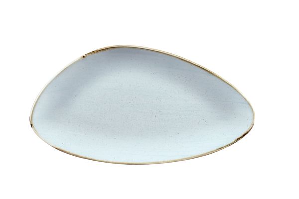 Churchill, Stonecast : Duck Egg Blue - Platte dreieckig, 35,5 x 18,8 cm