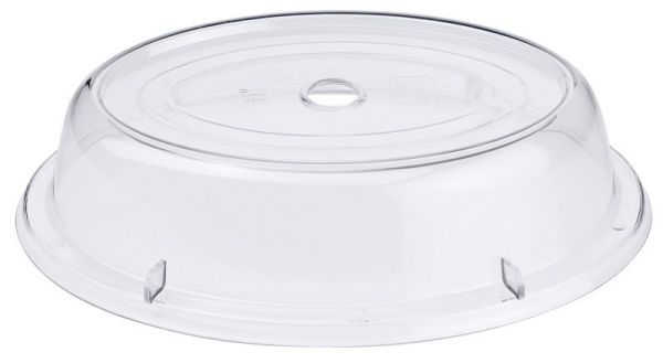 Tellerglocke, klar, oval, mit Griffloch, Polycarbonat, 31,5 x 24 x 6,5 cm