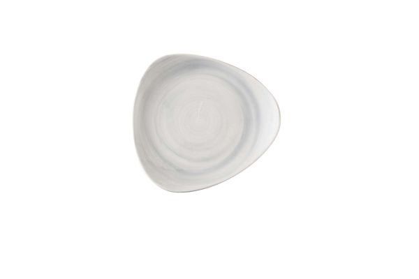 Churchill, Stonecast Canvas : Grey - Teller flach dreieckig, 24,5 cm