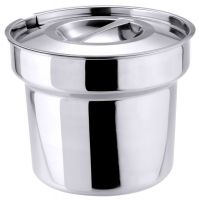 Bain Marie Topf mit Deckel, Edelstahl, I: 4,2 ltr., H: 17,5 cm Bain Marie Topf mit Deckel, Edelstahl, I: 4,2 ltr., H: 17,5 cm
