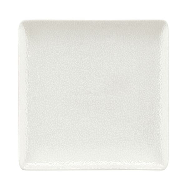 Bauscher, Purity : 425440 Pearls Light - Teller flach quadratisch Coup, bonewhite, 27 x 27 cm