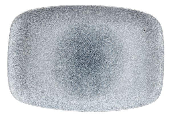 Churchill, Raku : Topaz Blue - Chefs Platte rechteckig, 34,4 x 23,4 cm
